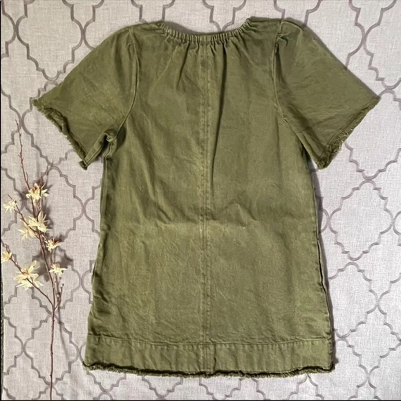 NWOT-Free People Army Green Lace Up Denim Style
“When Hearts Align” Dress (XS/S) - Picture 6 of 11